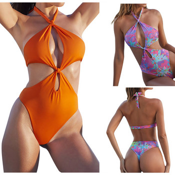 Tummy Control Swimsuits for Women Halter Bikini Swimsuits Swimwear Beach Suit Plus Size Σετ μπικίνι για εφήβους Μπικίνι 2023