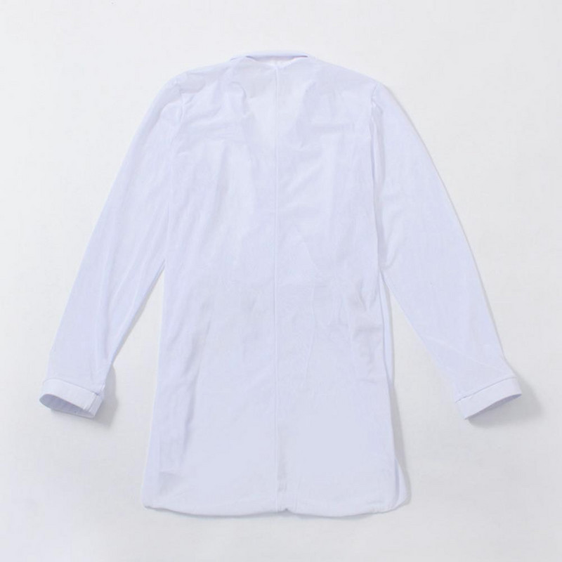 Anti-UV lélegző egyszínű perspektíva bikini Cover Up Shirt Strandruházat