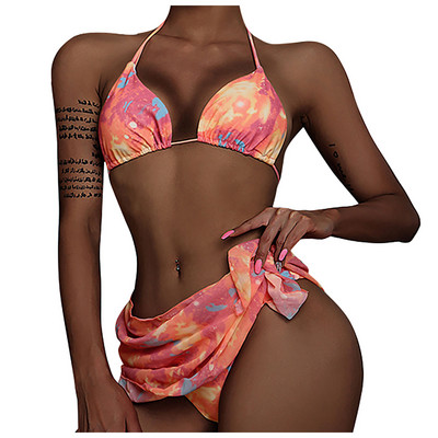 Naiste värvilised ujumisriided Maillot De Bain Femme bikiinid 2022, naine, kolmeosaline rannapuhkus, seksikas naiste ujumistrikoo Купальник Женский