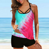 Uus prindiga ühes tükis ujumistrikoo naiste seksikad monokini-uputuskostüümid 2023. aasta suvised rannaujumisriided Naiste biquini Push Up bikiinide komplekt