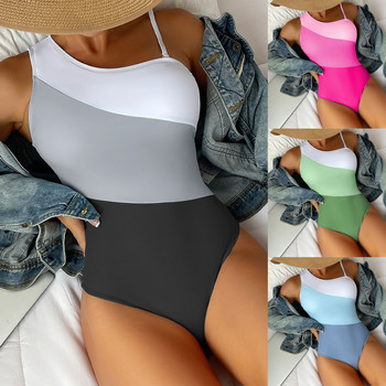 Conservative One Piece Swimsuit Woman 2023 Μπικίνι μαγιό με επένδυση Push-ups Ολόσωμο ολόσωμο μαγιό Μαγιό боди женское