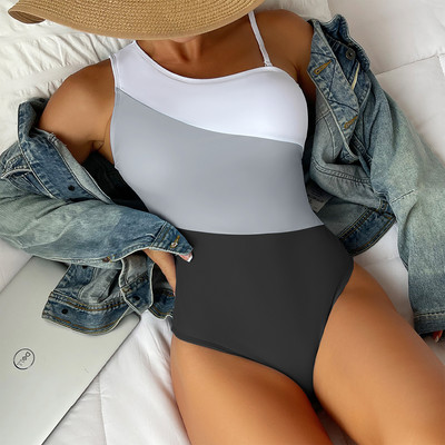 Konzervatív, egyrészes női fürdőruha, 2023-as bikini fürdőruha, bélelt fekvőtámasz, hát nélküli, egyrészes fürdőruha fürdőruha боди женское