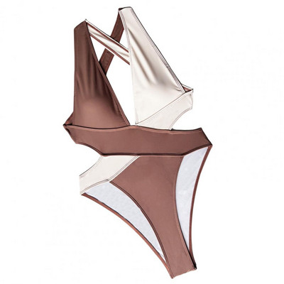 Costume de baie pentru femei Trendy No Constraint Monokini de vară Deep V Gât cu bretele încrucișate Costum de baie pentru femei Haine de surfing