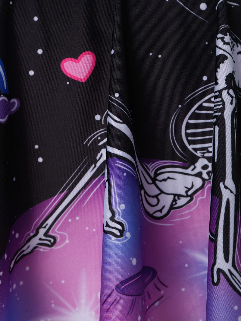 Fashion Skull Print Tankini ujumisriided, polsterdatud ülaosa kõrge vöökohaga püksid, kaheosaline komplekt, ujumiskostüüm Brasiilia bikiinid, uued