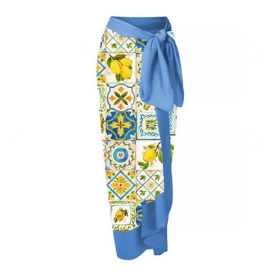 Ženski retro kupaći kostim i suknja Asimetrična blagdanska haljina za plažu Dizajnerski kupaći kostim Vintage ljetna odjeća za surfanje