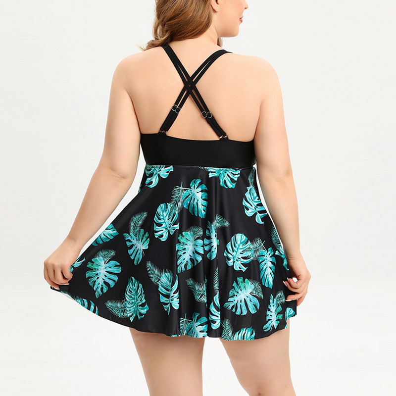 Naiste pluss, lõhestatud nööriga seelikuga ujumiskostüüm, rinnahoidja ja teraseta rinnahoidja Biquiinis Feminino naiste ujumistrikoo купальник