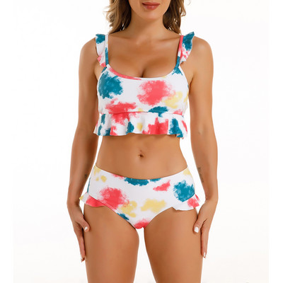 Tugevad naiste ujumisriided 2022 Maillot De Bain Femme, kõrge rinnaga seksikad bikiinid 2022, naine, kaheosaline naiste ujumistrikoo Купальник Женский