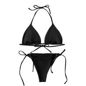 Seksikad Brasiilia stringid Bikini Mujer Ujumisriided Naiste Bandage Solid ujumistrikoo kaheosaline mikrobikiinikomplekt Push Up rannariided