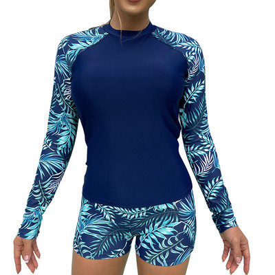 Pikkade varrukatega poolitatud ujumistrikoo surfiülikond sukeldumisülikond ujumistrikoo lühikesed püksid naiste pikad päevalillest ujumistrikoo ujumisseelik