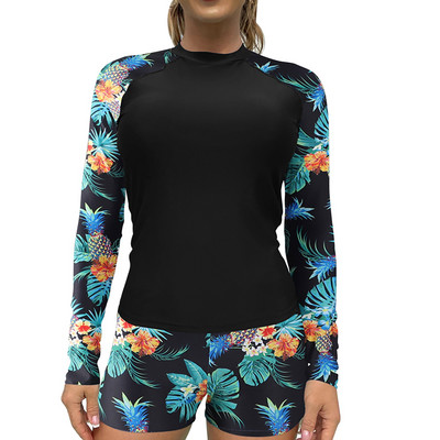 Pikkade varrukatega poolitatud ujumistrikoo surfiülikond sukeldumisülikond ujumistrikoo lühikesed püksid naiste pikad päevalillest ujumistrikoo ujumisseelik