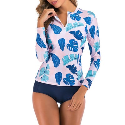 Bikiinid, 2-osaline, pikkade varrukatega, naiste ujumistrikood