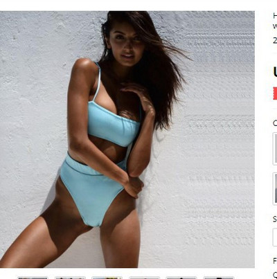 Γυναικεία σέξι γυναικεία μπικίνι μπικίνι 2021 Μαγιό Μεγάλου μεγέθους Μονόχρωμο Γρήγορο Στέγνωμα Υψηλή έκπτωση Τιμή Reducti