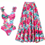 Vintage γυναικεία μαγιό One Piece Μαγιό Πολυτελές μπικίνι φόρεμα παραλίας με εξώπλατο σχεδιαστή Καλοκαιρινό σέρφινγκ ρούχα παραλίας