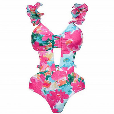 Vintage γυναικεία μαγιό One Piece Μαγιό Πολυτελές μπικίνι φόρεμα παραλίας με εξώπλατο σχεδιαστή Καλοκαιρινό σέρφινγκ ρούχα παραλίας
