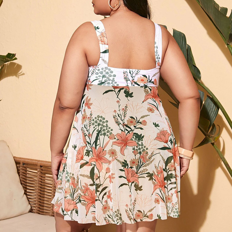 Vintage naiste ujumistrikoo, kaks tükki 2023 mood Sling, trükitud ümmargune kaelus, kaheosaline bokseriga ujumistrikoo bikiinide komplektid купальник женский