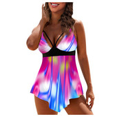 Tankini ujumistrikoo naiste seksikas body Monokini ujumisriided ujumisriided prinditud naiste suures kaheosaline sportlik tüüp Kauba tüüp