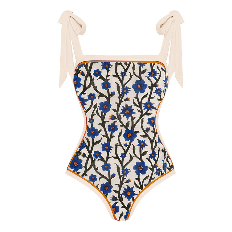 Naiste mustad bikiinid Naiste vintage Colorblock Abstract lilleprint, 1-osaline lukuga jalgevahe lühikesed püksid, punased ja kollased bikiinid