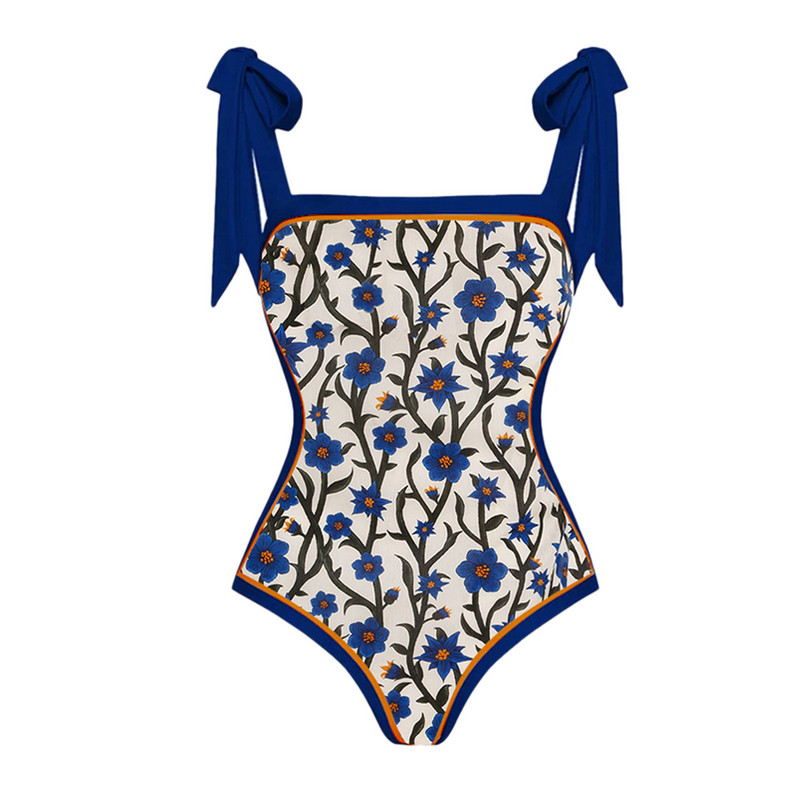 Naiste mustad bikiinid Naiste vintage Colorblock Abstract lilleprint, 1-osaline lukuga jalgevahe lühikesed püksid, punased ja kollased bikiinid