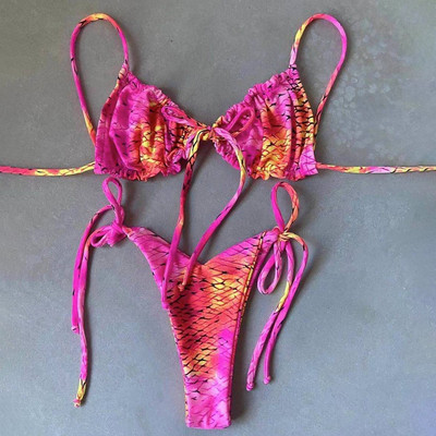 купальники 2023 женские Γυναικεία μαγιό στάμπες μπικίνι λουράκια μαγιό Split σετ μπικίνι σετ μπικίνι 2023 γυναικεία μαγιό