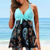 Kaheosaline ujumistrikoo, 2023. aasta suvine naiste ujumistrikoo, päitsetega Push Up bikiinikomplekt, rannakleit lühikeste pükstega Brasiilia Tankini