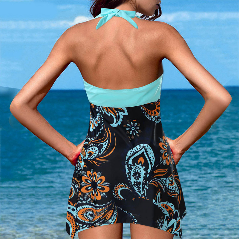 Kaheosaline ujumistrikoo, 2023. aasta suvine naiste ujumistrikoo, päitsetega Push Up bikiinikomplekt, rannakleit lühikeste pükstega Brasiilia Tankini