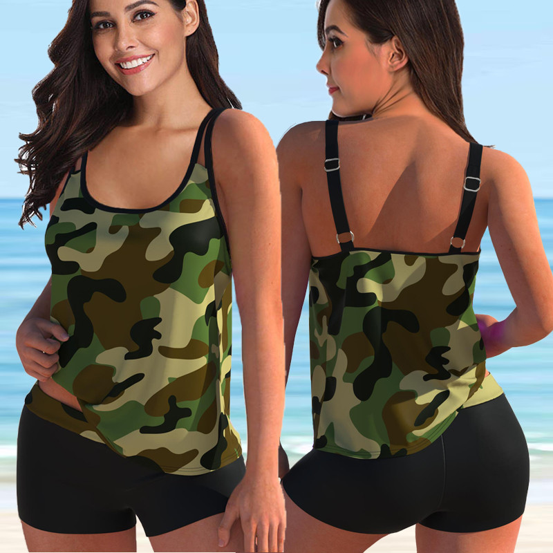 2022. g. sieviešu seksīgi lieli peldkostīmi lielizmēra Tankini komplekti Sieviešu peldkostīmu pludmales apģērbs Divdaļīgs peldkostīms Vasaras peldkostīms