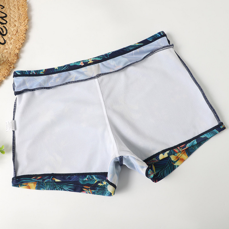 BLESSKISS Мрежест бански костюм Tankini от 2 части Дамски бански костюм с голям размер 2023 Летен бански костюм с флорални бански костюм с шорти