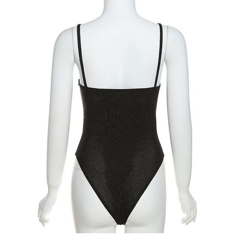 Kuum tüdrukustiilis kombinesoon Super kuum must liibuv seksikas traksidega tänavadisain, õhuke, ühes tükis riided, ülaosaga naiste ülaosa