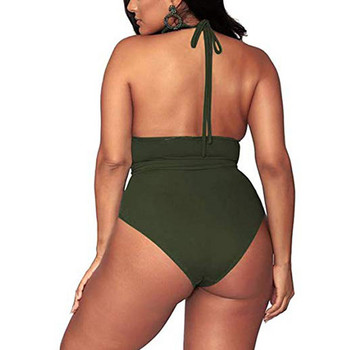 Σετ μπικίνι Γυναικεία μαγιό Plus Size High Waisted Tummy Control Swimsuit Full Coverage Plus Size Swimwear for Women Tankini