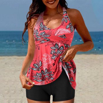 Two Piece Tankini Γυναικεία Μαγιό με Σορτς Halter Two Piece Shorts Μαγιό για Γυναικεία Μαγιό Σορτς Γυναικεία