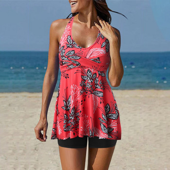 Two Piece Tankini Γυναικεία Μαγιό με Σορτς Halter Two Piece Shorts Μαγιό για Γυναικεία Μαγιό Σορτς Γυναικεία