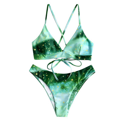 Seturi de bikini cu talie înaltă pentru femei Costum de baie din două piese Costum de baie cu nod de cravată Bikini 1 bucată Costume de baie pentru femei