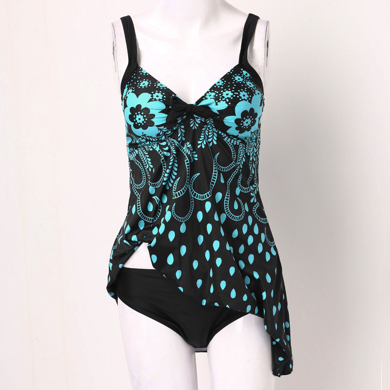 Costum de baie pentru femei Tankini 2 piese Marime mare Costum de baie sexy Set bikini imprimat Costum de baie de vacanta Vara 2023 Imbracaminte de plaja