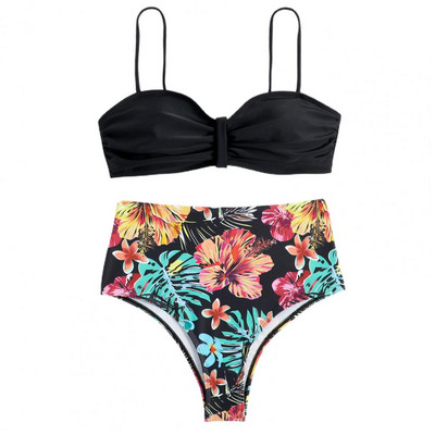 Wading Wire Free Tummy Control naiste lilleline ujumistrikoo Water Activity rõivad