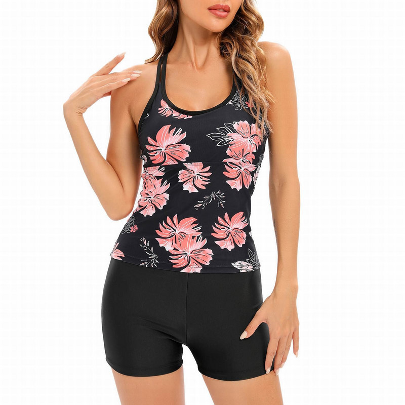 Sieviešu peldkostīmu bikini komplekti vasaras apdrukas peldkostīms ar apdrukātu ieautu peldkostīmu ar augstu vidukli, sadalīts peldkostīms vasaras pludmales apģērbs, peldēšana купальник