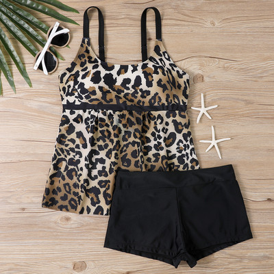 2023 Set de două piese pentru femei Costume de baie Bikini pentru femei Costum de baie imprimat Monokini sexy de vară îmbrăcăminte de plajă cu talie înaltă Tankini