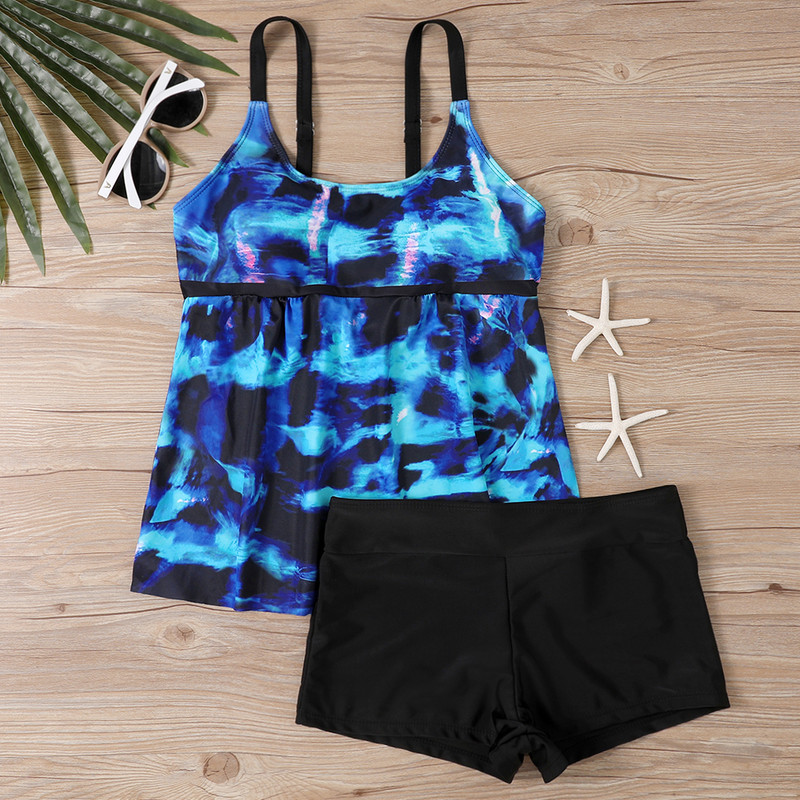 2023 Set de două piese pentru femei Costume de baie Bikini pentru femei Costum de baie imprimat Monokini sexy de vară îmbrăcăminte de plajă cu talie înaltă Tankini