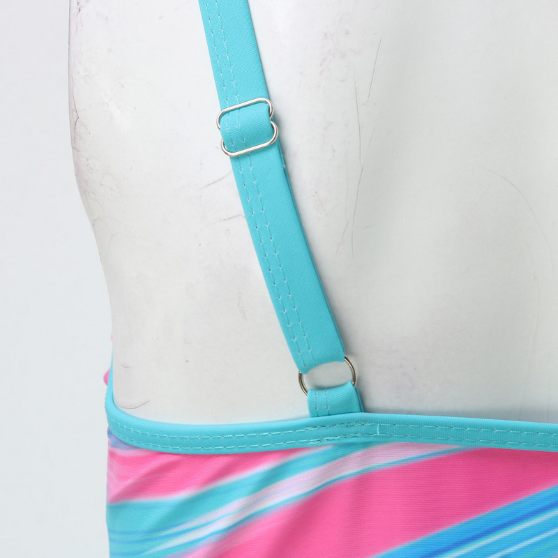 Naiste mood Seksikas vintage naiste kaheosaline ujumistrikoo kookosepuu mustriga lühikeste varrukatega naiste ujumisriided