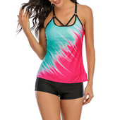 Naiste ujumiskostüümid Euroopa ujumistrikoo, bikiinid, lõhestatud ujumistrikoo, gradient konservatiivne lame nurgaga kaetud põhjaga ujumistrikoo AA02