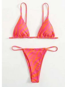 Zebra Print Push Up Bikini Szexi Bikini 2023 Új érkezés Párnázott melltartó alacsony derékú fürdőruha Női fürdőruha Női Biquini