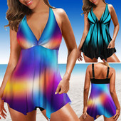 수영복 Costum de baie sexy din două piese pentru femei Tankini 2023 Costum de baie în V adânc Costum de baie Costum de baie de plajă pentru femeie îmbrăcăminte de înot brazilian L5