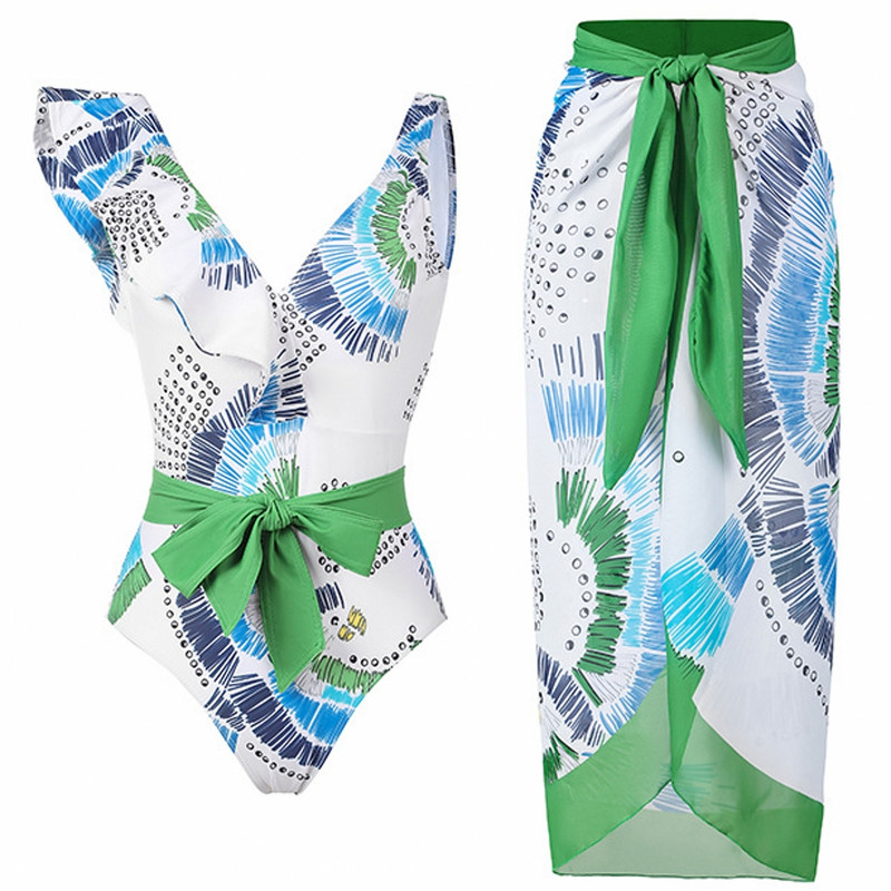 Costum de baie vintage pentru femei Costum de baie dintr-o bucată Bikini de lux Rochie de plajă fără spate Costum de baie de designer Îmbrăcăminte de surf de vară Îmbrăcăminte de plajă