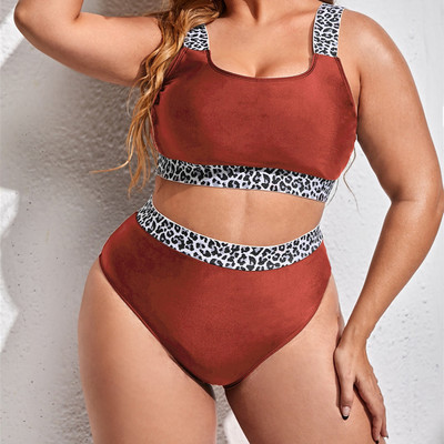 Σετ μπικίνι καλοκαιρινό κροπ τοπ 2023+Δίχτυ φούστα σέξι 3 πακέτα μαγιό Ψηλόμεση Push Up Thong Μαγιό Slim Beachwear Plus Size 4XL