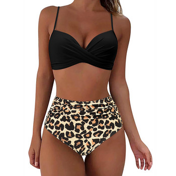 Two Pieces Sexy Swimsuits 2023 Γυναικείο σετ μπικίνι Beachwear Push Up Solid καλοκαιρινό μαγιό Τρίγωνο μπικίνι μαγιό χαμηλής μέσης