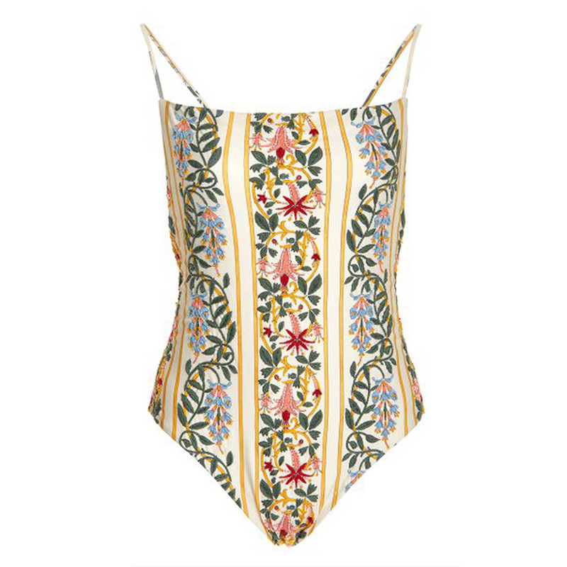 Seksikas trükitud bikiinid, lillelised ujumistrikoo, kaheosaline komplekt, kolmnurkne ujumisbikiinid suvekleit seljata väljalõikega rannariided Plus