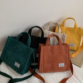 Naiste velvetist tõmblukuga õlakott Väike puuvillane lõuendist käekott Vabaaja kandekott Naistele Eco Crossbody kott Vintage messenger kotid