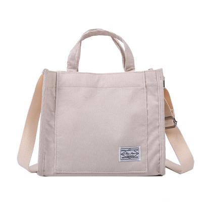 Naiste velvetist tõmblukuga õlakott Väike puuvillane lõuendist käekott Vabaaja kandekott Naistele Eco Crossbody kott Vintage messenger kotid