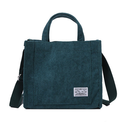 Naiste velvetist tõmblukuga õlakott Väike puuvillane lõuendist käekott Vabaaja kandekott Naistele Eco Crossbody kott Vintage messenger kotid