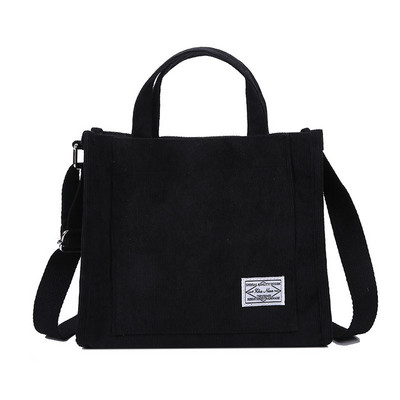 Naiste velvetist tõmblukuga õlakott Väike puuvillane lõuendist käekott Vabaaja kandekott Naistele Eco Crossbody kott Vintage messenger kotid