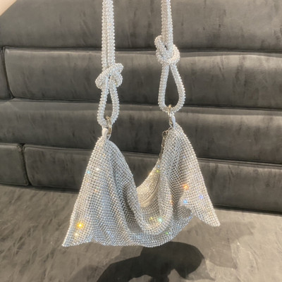 Geantă de seară cu strasuri de modă pentru femei, pentru petrecere de cină, poșete de nuntă, poșetă de designer pentru femei, geantă de umăr la subrat